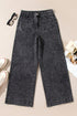 Patch Pocket Straight Leg Loose Fit Jeans
